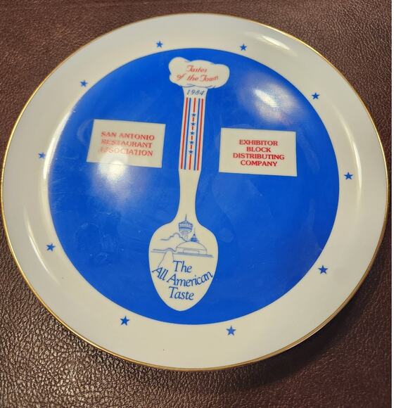 San Antonio‎ Restaurant Association Presentation Plate 1984 - Picture 1 of 3